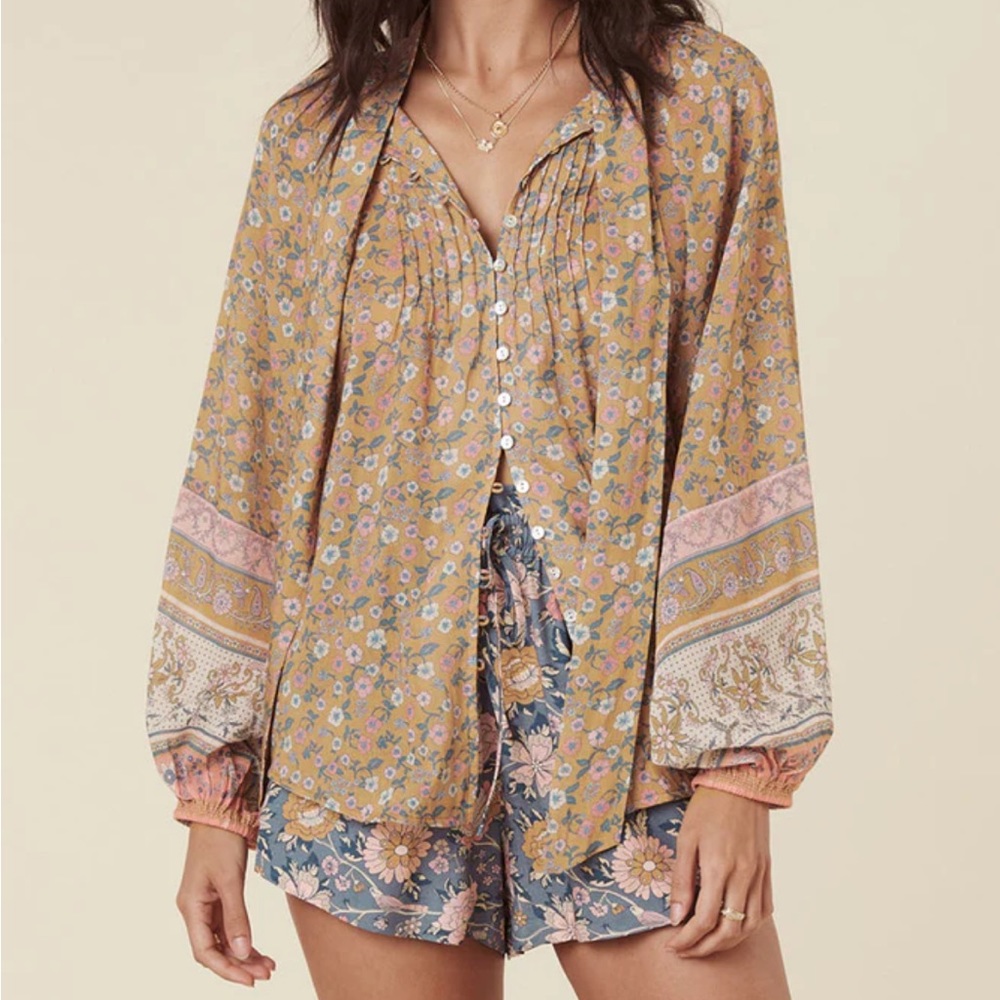 NWT Spell Mossy Blouse, XS